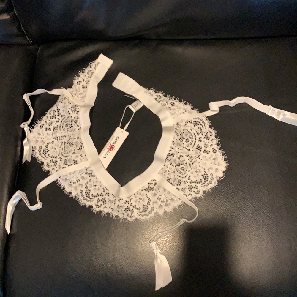 Cosabella Garter Belt White NWT